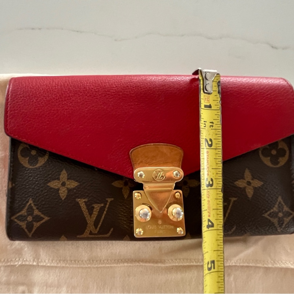 Louis Vuitton Monogram Cherry Pallas Long Flap Wallet & Unbranded WOC Chain - Picture 13 of 16